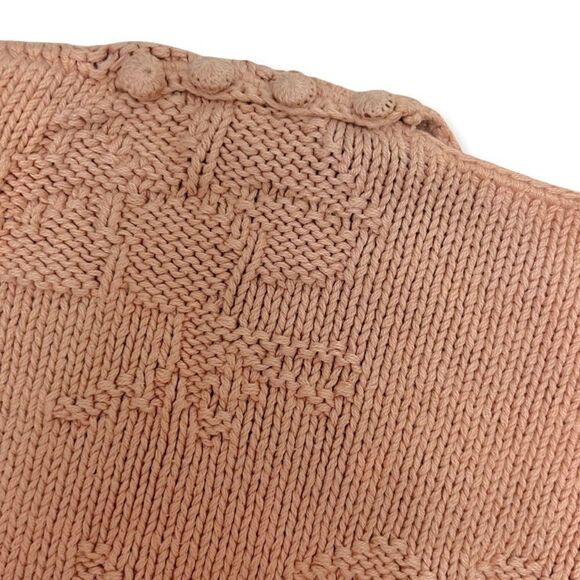 Vintage 80’s / 90’s SKYR Dusty Pink Cropped Knit Sweater - Picture 7 of 11